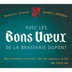Bons Voeux Dupont 9,5% (Fût de 20L)