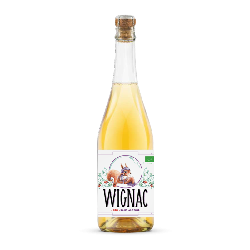 Cidre de Pommes Wignac Lady Squirrel  Bio 0,0% (Caisse de 6 x 75cl)