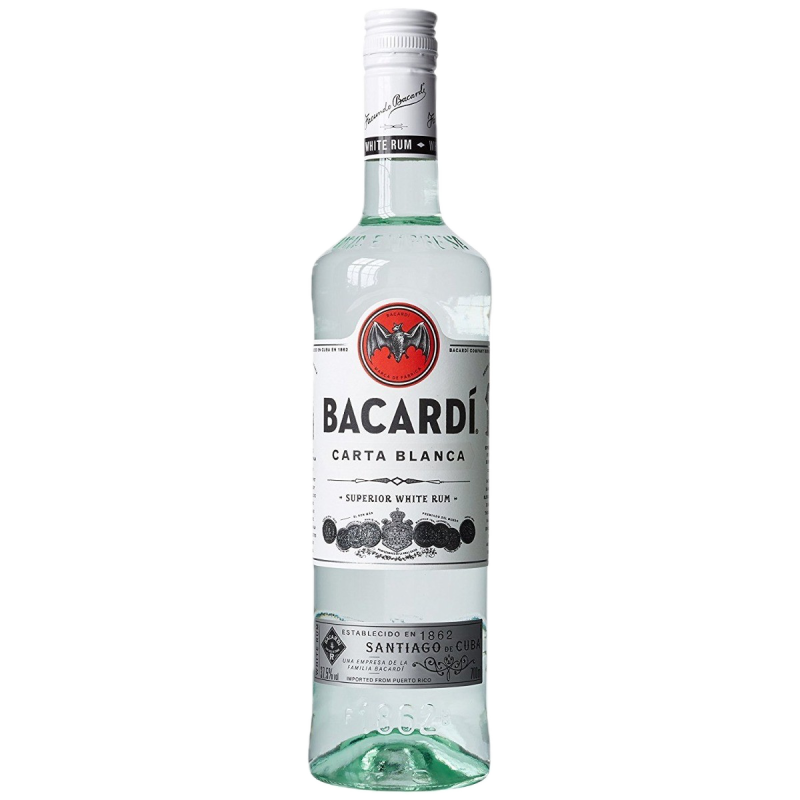 Bacardi Carta Blanca 37,5% vol 1L