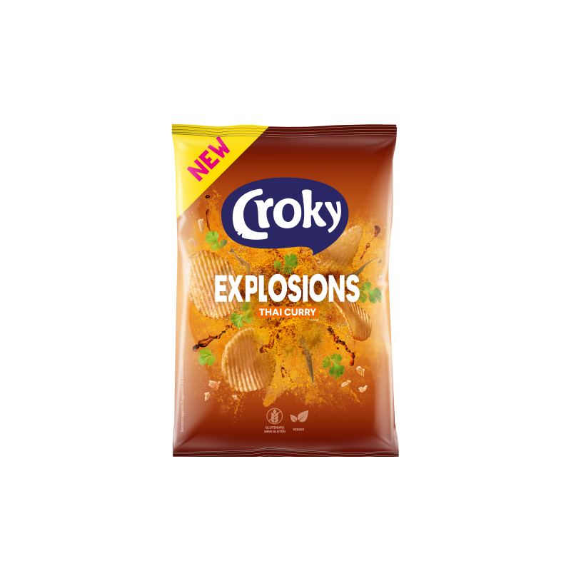 Croky Explosions Thai Curry 20x40gr
