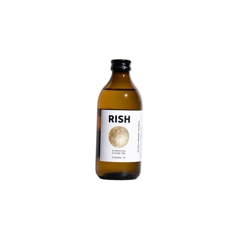 Rish kombucha - Ginger BIO (12 x 33cl)