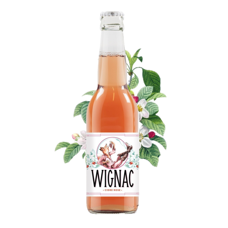 Cidre de Pommes Wignac Rose Le Goupil Bio 4,5% (Caisse de 12 x 33cl)