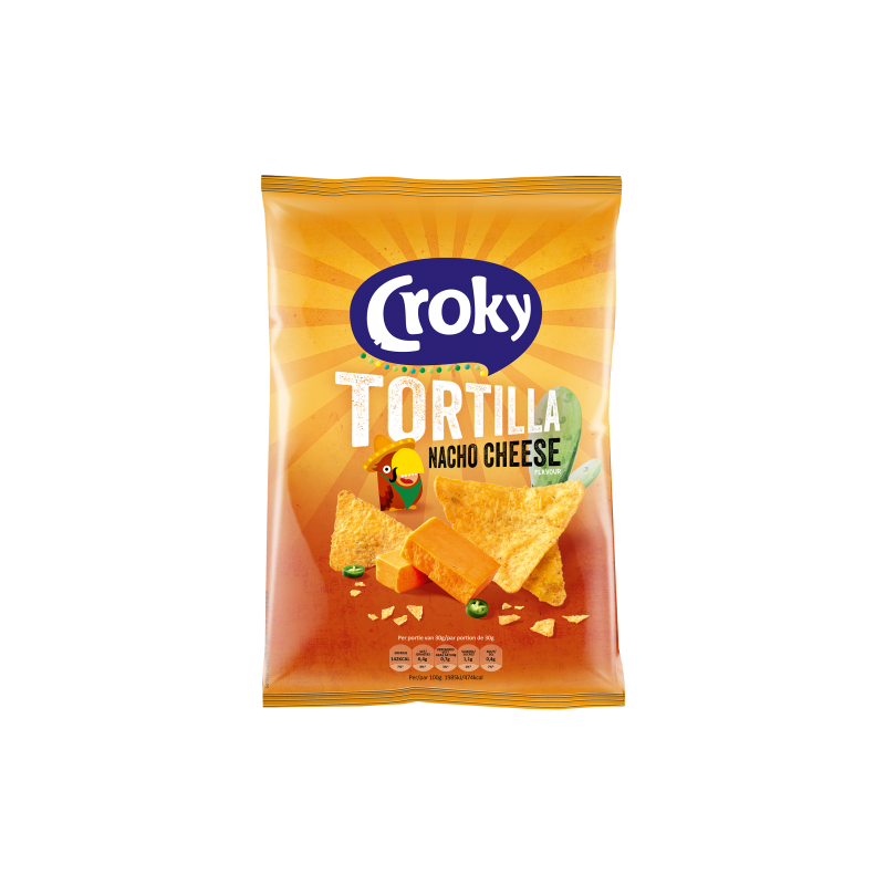 Croky Tortilla Nacho Cheese 20x40gr
