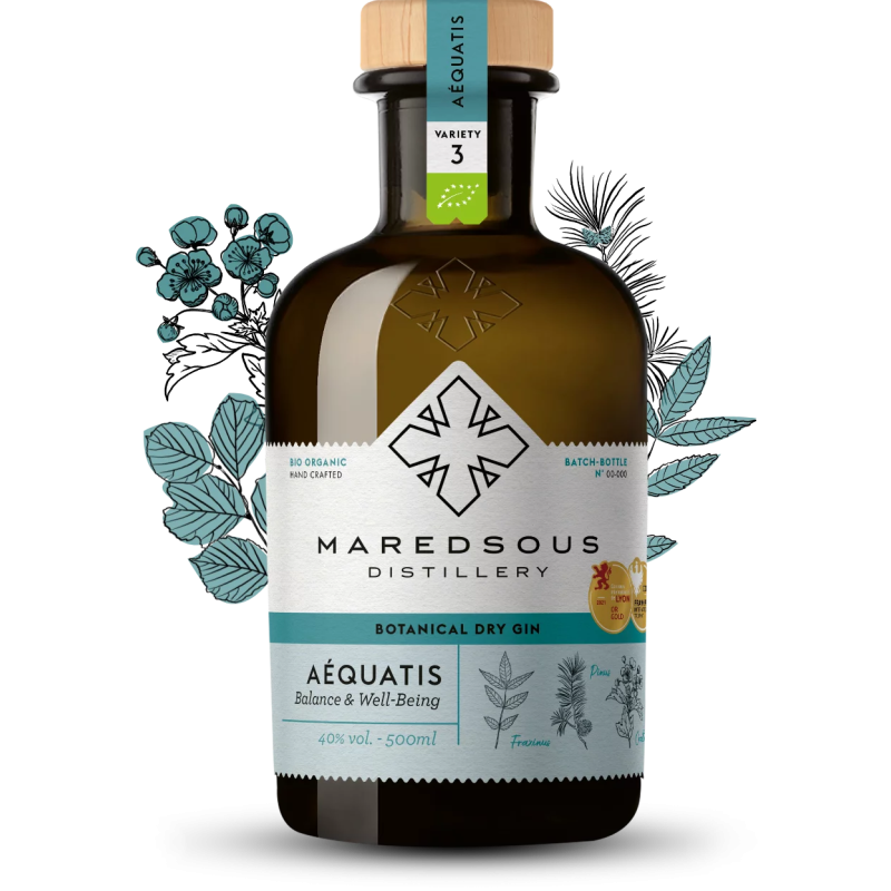 Maredsous Aéquatis Bio Gin - 40% vol 50cl