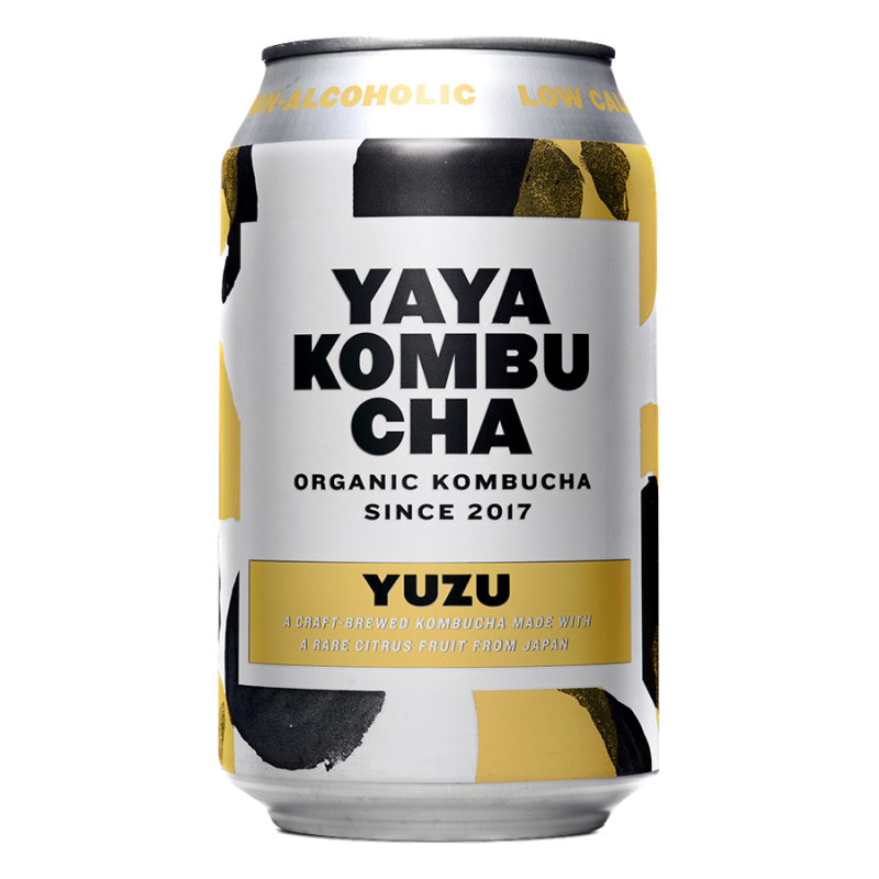 Yaya Kombucha - Yuzu - (12 x 33cl blik)
