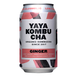 Yaya Kombucha - Ginger - (12 x 33cl Canettes)