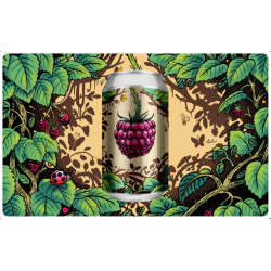 Framboos 7% Blanche fruitée - La Flaque  (24 x 33cl Canettes)