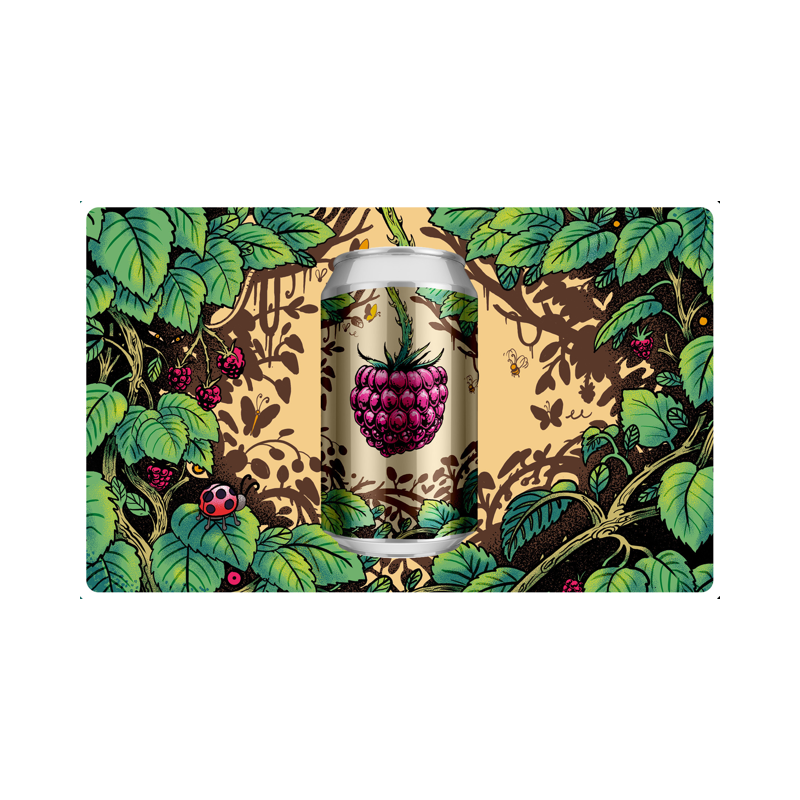 Framboos 7% Blanche fruitée - La Flaque  (24 x 33cl Canettes)