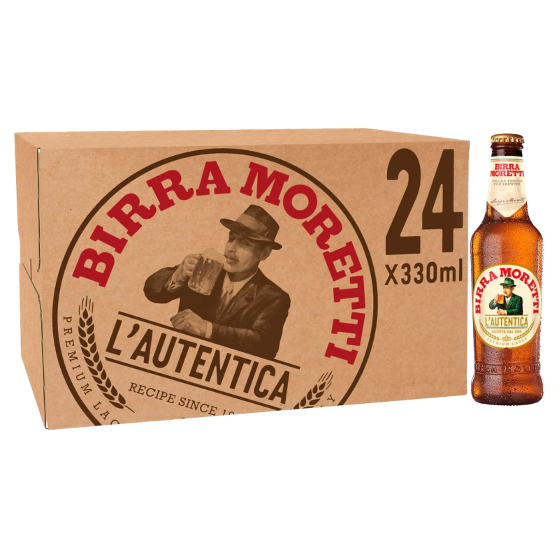 Birra Moretti 4,6% (24 x 33cl one way)