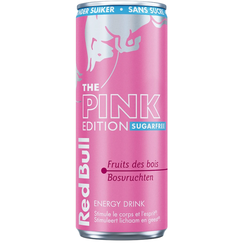 Red Bull Pink Sans Sucre (24 x 25cl blik)