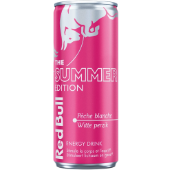 Red Bull White Peach (24 x 25cl Canettes)