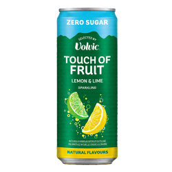 Volvic Touch of Lemon Lime Sparkling (24 x 33cl blik)