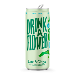 Nektar - Drink A Flower - Lime & Ginger (12 x 25cl blik)