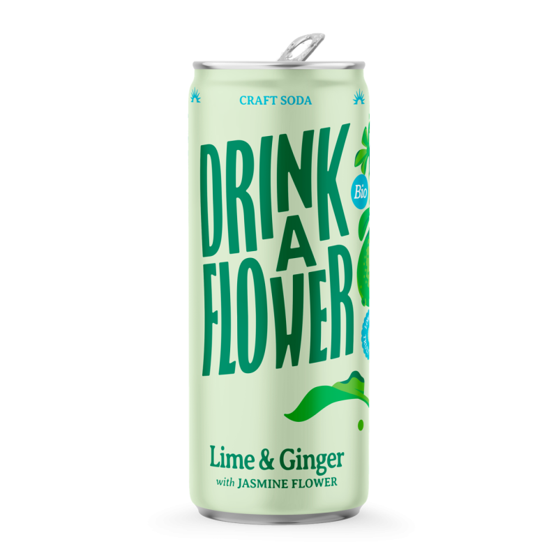 Nektar - Drink A Flower - Lime & Ginger (12 x 25cl blik)