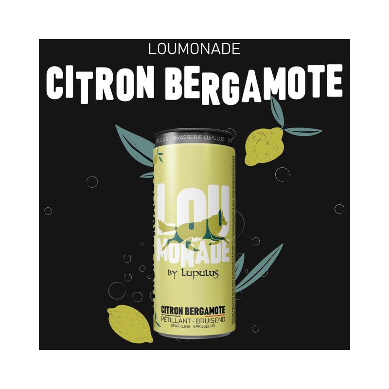 LouMonade Citron-Bergamote (12 x 33cl blik)