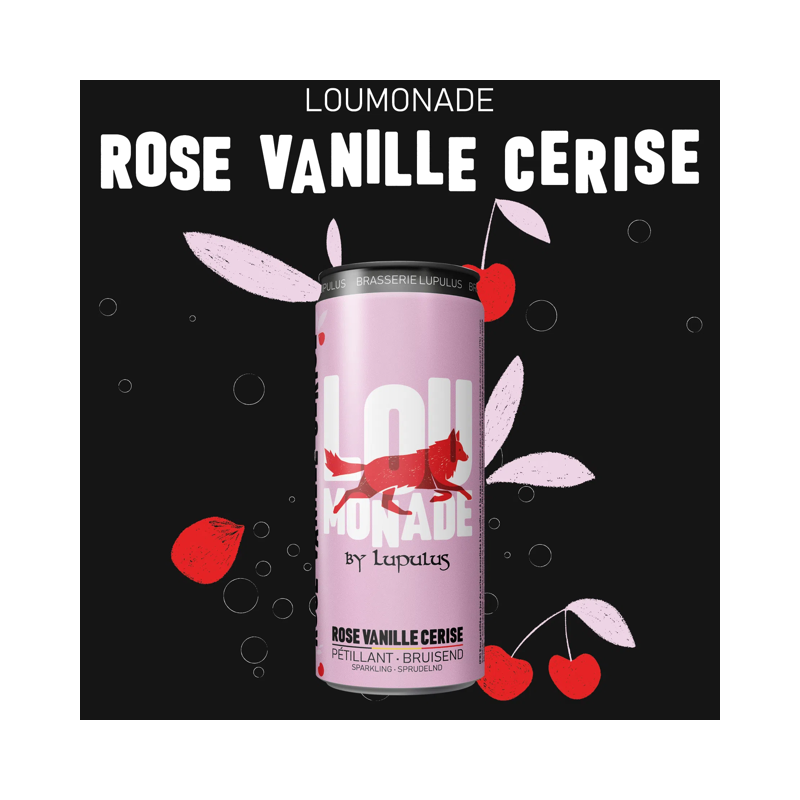 LouMonade Rose-Vanille-Cerise (12 x 33cl blik)