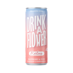 Nektar - Drink A Flower RELAX - Raspberry Yuzu (12 x 25cl blik)