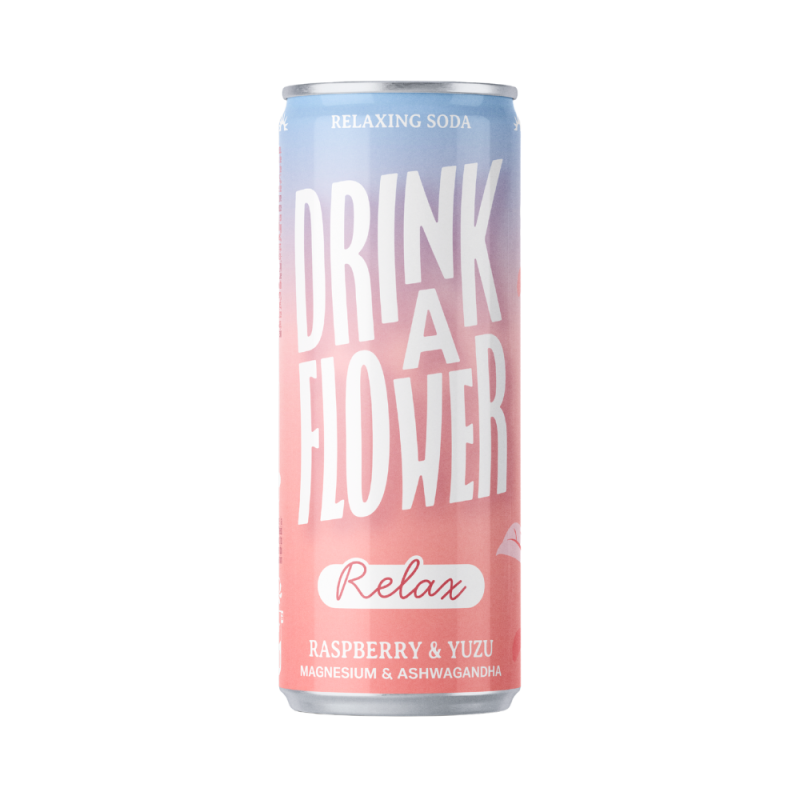 Nektar - Drink A Flower RELAX - Raspberry Yuzu (12 x 25cl blik)
