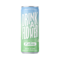 Nektar - Drink A Flower RELAX - Basil Lime (12 x 25cl blik)