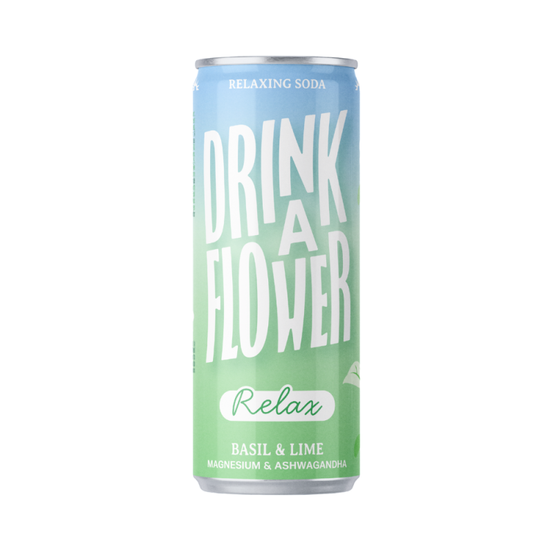 Nektar - Drink A Flower RELAX - Basil Lime (12 x 25cl blik)