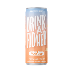 Nektar - Drink A Flower RELAX - Pink Grapefruit (12 x 25cl Canettes)