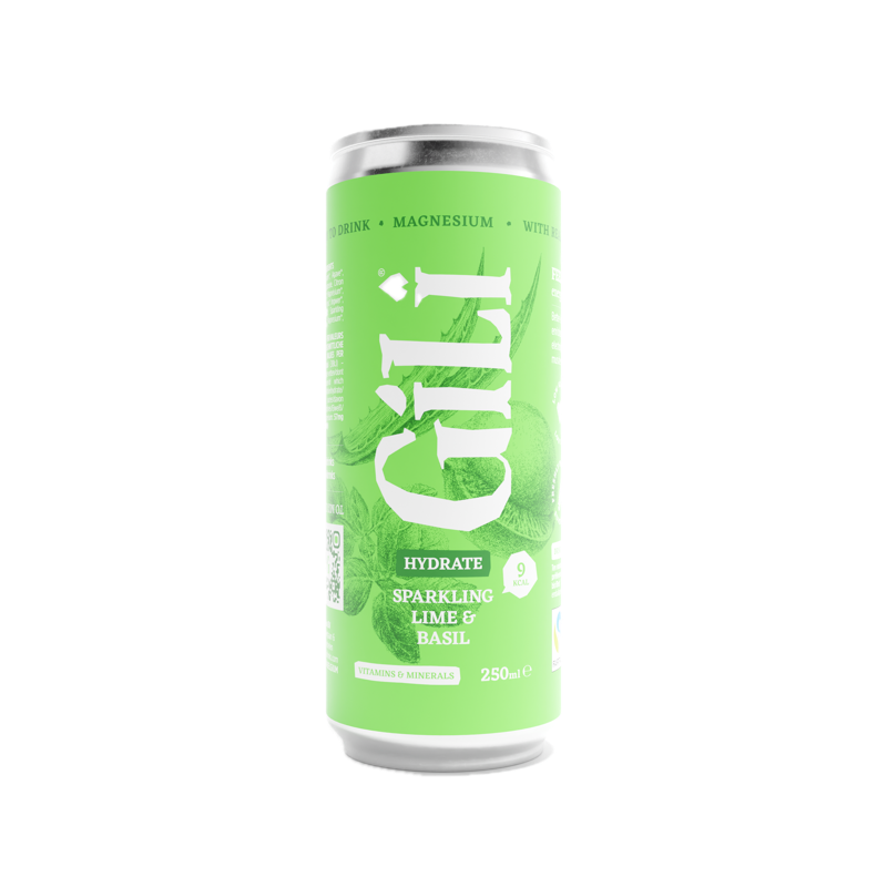 Gili - Hydrate Lime & Basil bio (12 x 25cl Canettes)