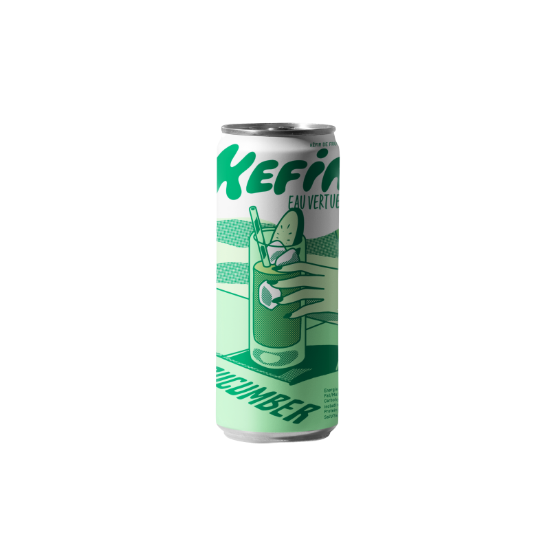 Kefir Eau Vertueuse - Concombre (12 x 25cl Canettes)