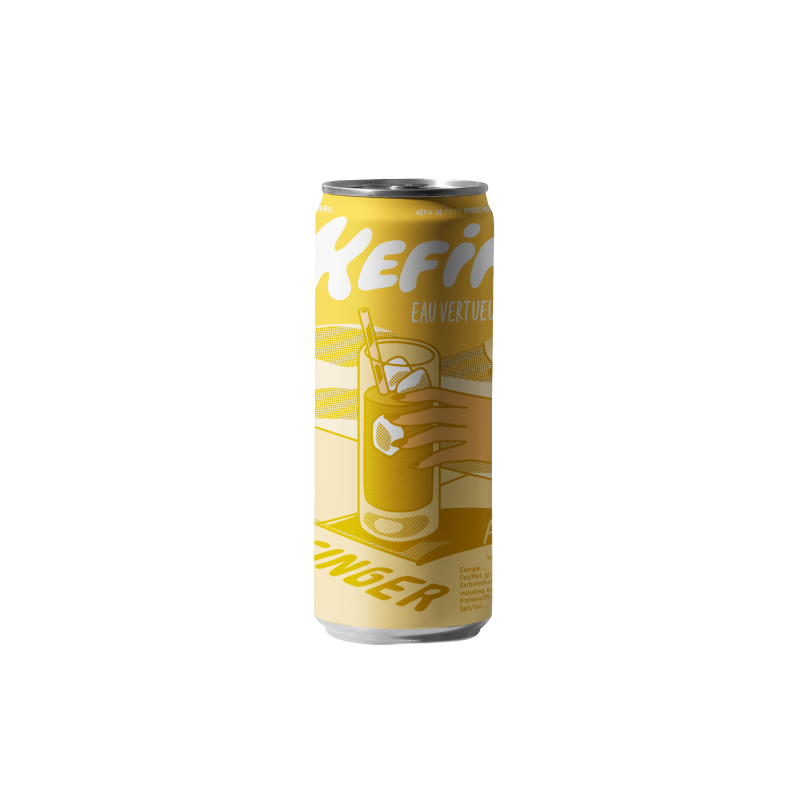 Kefir Eau Vertueuse - Ginger (12 x 25cl Canettes)