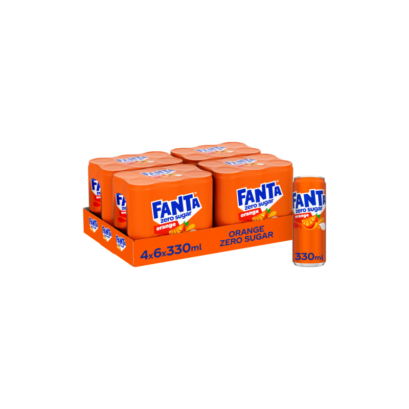 Fanta Orange Zéro (24 x 33cl blik)