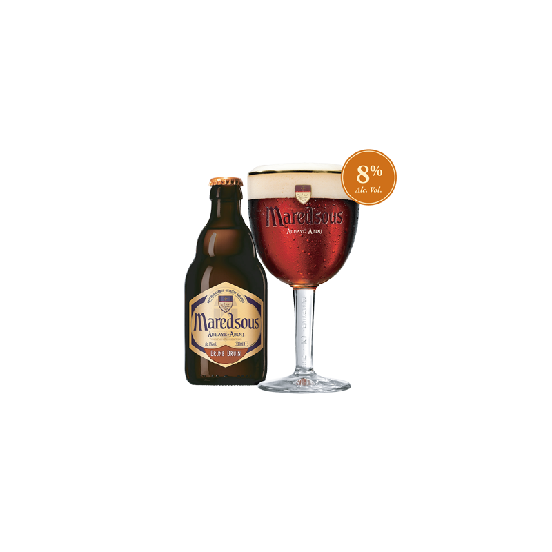 Maredsous 8° Brune (Casier de 24 x 33cl)