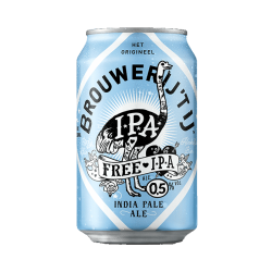 Brouwerij'Tij Free IPA 0,5% (12 x 33cl Canettes)