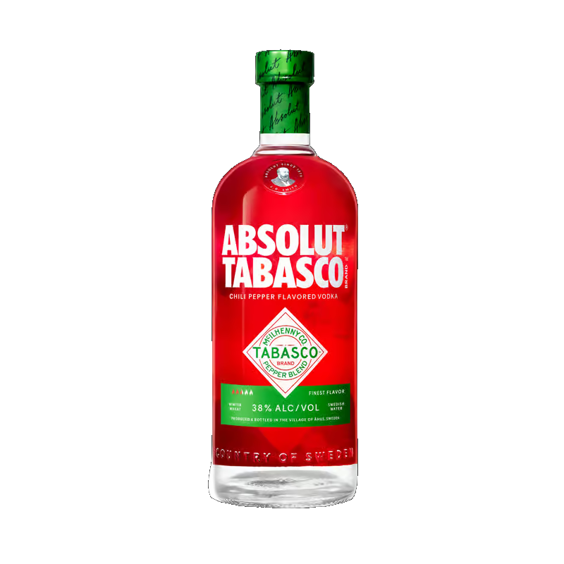 Absolut vodka Tabasco 38% vol 70cl