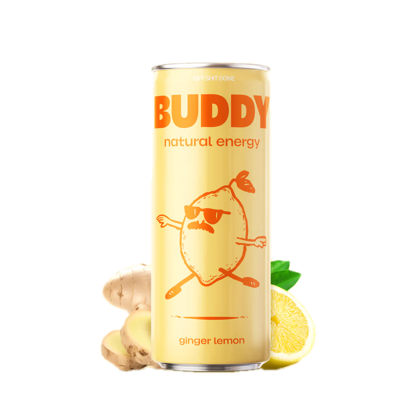 Buddy Ginger Lemon (12 x 25cl canettes)