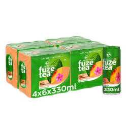 Fuze Tea Peach Hibiscus (24 x 33cl Canettes)