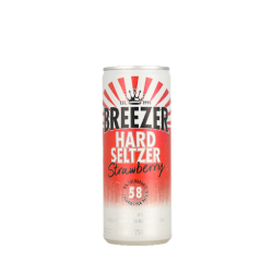 Breezer - Hard Seltzer Strawberry - 4% vol (12 x 25cl canettes)