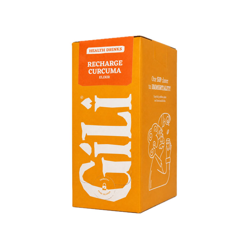 Gili - Recharge Curcuma & Elderflower bio (12 x 25cl blik)
