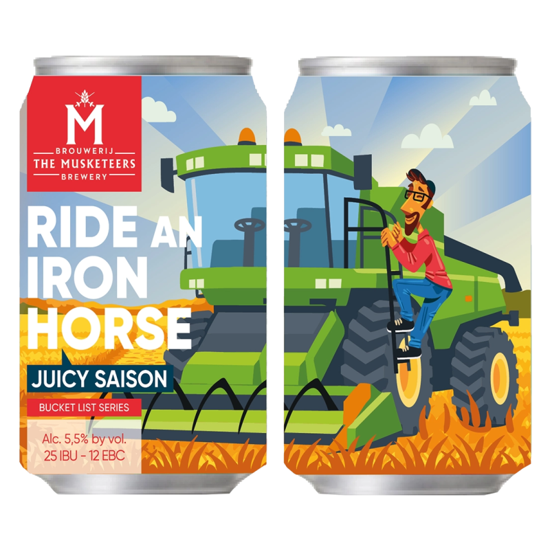 Ride An Iron Horse 5,9% - Musketeers (24 x 33cl blik)