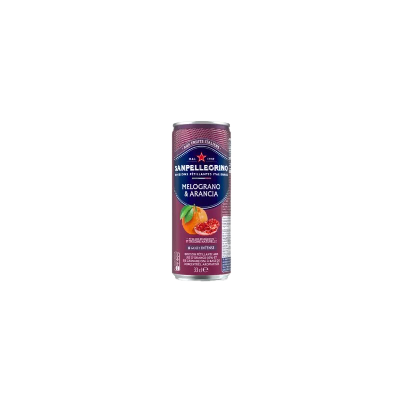 San Pellegrino Melograno & Arancia (24 x 33cl Canettes)