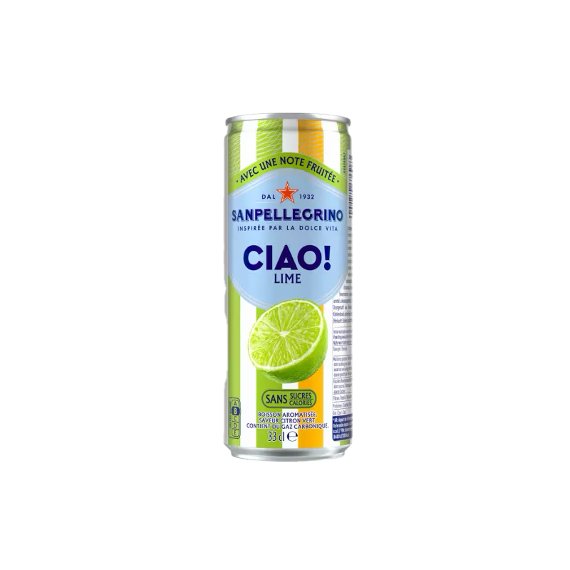 San Pellegrino CIAO Citron Vert (24 x 33cl blik)