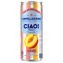San Pellegrino CIAO Pêche (24 x 33cl blik)