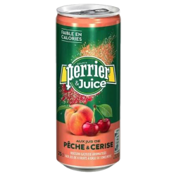 Perrier Magnetic Juice Pêche-Cerise (24 x 25cl blik)