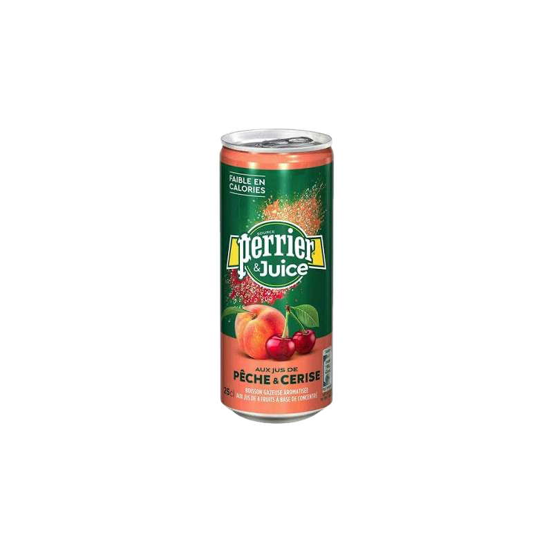 Perrier Magnetic Juice Pêche-Cerise (24 x 25cl canettes)
