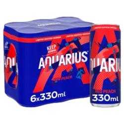 Aquarius Red Peach (24 x 33cl Canettes)