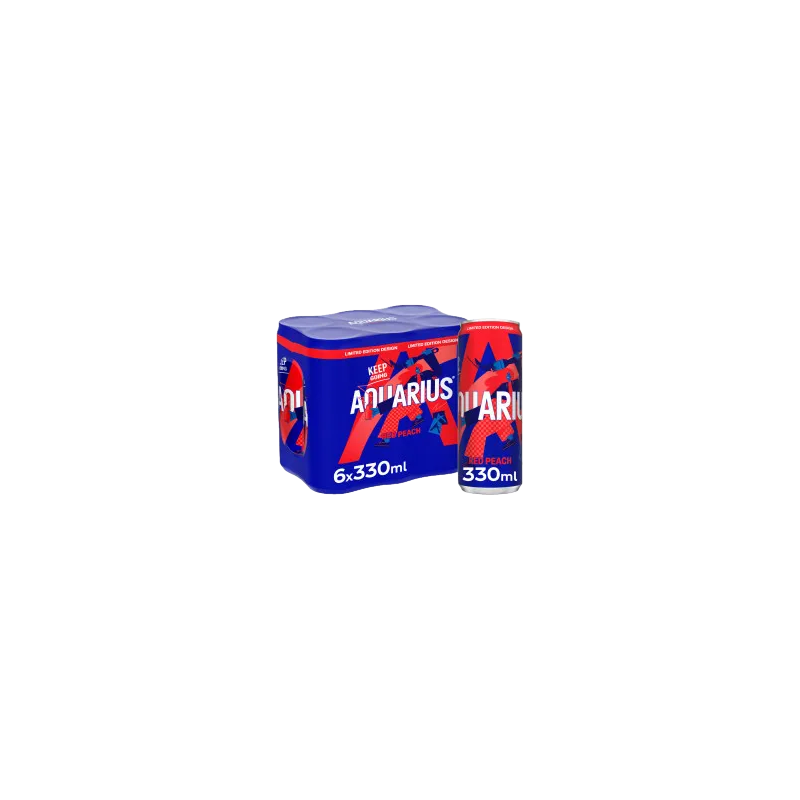 Aquarius Red Peach (24 x 33cl blik)