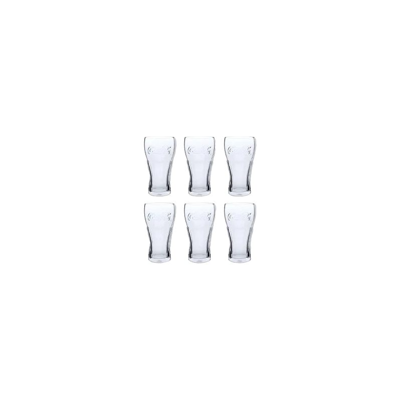 Boîte de 6 verres Coca-Cola