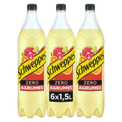 Schweppes Agrum Zéro (6 x 1,5L PET)
