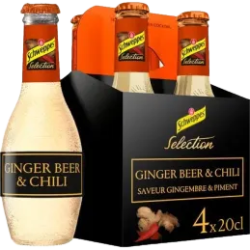 Schweppes Sélection Ginger Beer & Chili (24 x 20cl OW)