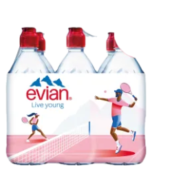 Evian (6 x 75cl PET)