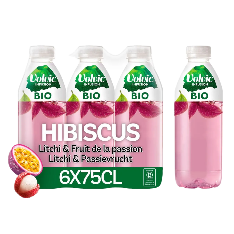 Volvic Infusion Hibiscus (6 x 75cl PET)