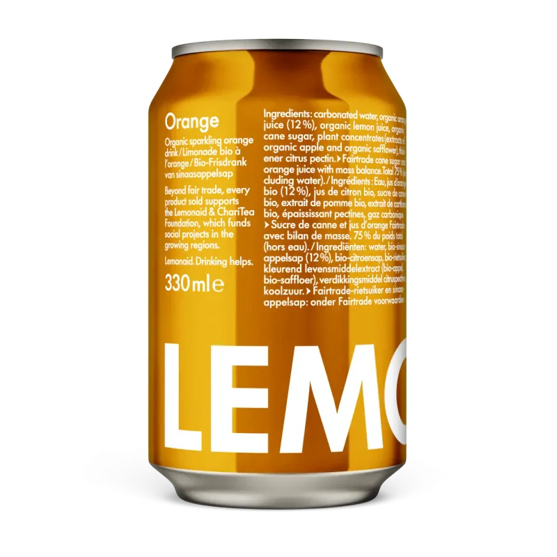 Lemonaid Orange (12 x 33cl canettes)